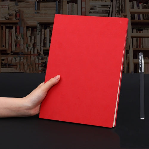 Notebook Business Retro Simple Notebook Office Notepad Red B5 Sheepskin Simple Style