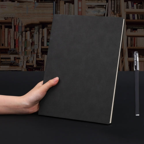 Notebook Business Retro Simple Notebook Office Notepad Black B5 Sheepskin Simple Style