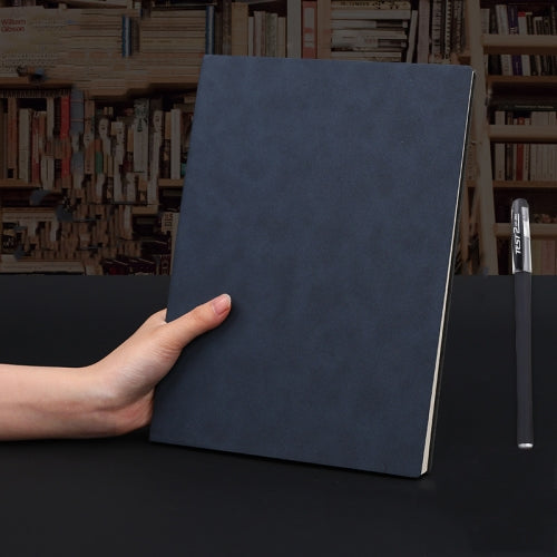 Notebook Business Retro Simple Notebook Office Notepad Dark Blue B5 Sheepskin Simple Style