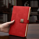 Notebook Business Retro Simple Notebook Office Notepad Red A5 Window Grille Magnetic Buckle