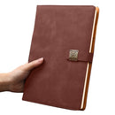 Notebook Business Retro Simple Notebook Office Notepad Coffee B5 Window Grille Magnetic Buckle