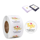 3 PCS Transparent Hot Stamping Thank You Sticker Wedding Gift Decoration Label Envelope Seal Sticker, Size: 2.5cm / 1inch(E-12)