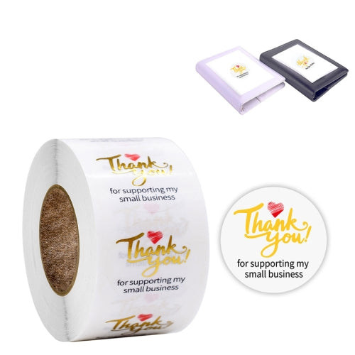 3 PCS Transparent Hot Stamping Thank You Sticker Wedding Gift Decoration Label Envelope Seal Sticker, Size: 2.5cm / 1inch(E-12)