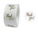 3 PCS Bronzing Thank You Baking Sticker Gift Decoration Label, Size: 2.5cm/1inch E-01