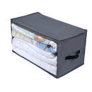 2 PCS Foldable Quilt Storage Bag Wardrobe Clothes Dust-Proof & Moisture-Proof Storage Box, Specification: 58x31x30cm(Gray)