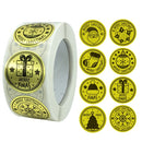 3 PCS Christmas Decoration Gift Series Sticker Label, Size: 2.5cm / 1inch(K-24-25)