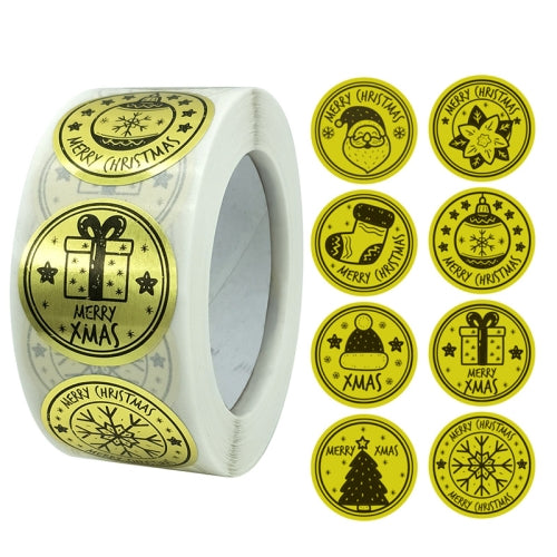 3 PCS Christmas Decoration Gift Series Sticker Label, Size: 2.5cm / 1inch(K-24-25)