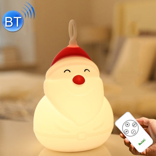 Creative Cartoon Santa Claus Silicone Night Light Christmas Gift, Bluetooth Speaker Ver.