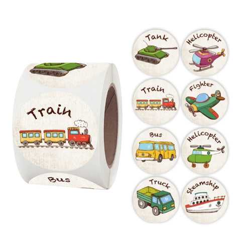 K-37-38 2 PCS Roll Children Reward Sticker Holiday Decoration Label, Size: 3.8cm / 1.5inch