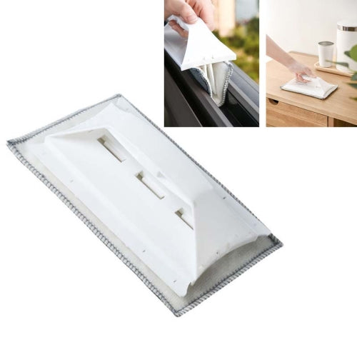 4 PCS Glass Wiper Groove Cleaning Brush Window Sill Gap Track Brush(White)