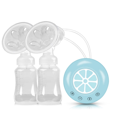 Large Suction Smart Electric Bilateral Breast Pump 12-Speed Silent Breast Pump(Blue )
