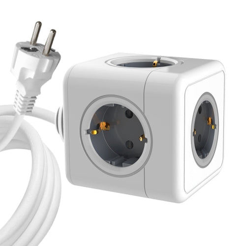 Creative Power Cube Socket Conversion Socket, EU Plug 1.5m Gray