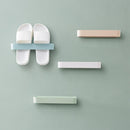 4 PCS Seamless Paste Storage Rack Wall Paste Shoe Rack Bathroom Wall-Mounted Slippers Shelf Household Color Random Delivery