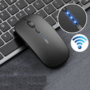 Inphic PM1 Office Mute Wireless Laptop Mouse, Style:Battery Display(Magic Black)