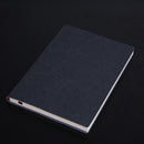 3 PCS Notebook Student Notepad Diary Book Business Record Book PU Notebook, Cover color: A5 Plain Weave Horn Gray