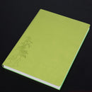 3 PCS Notebook Student Notepad Diary Book Business Record Book PU Notebook, Cover color: A5 Embossed Green