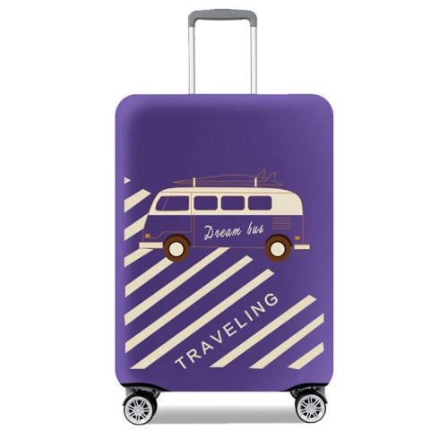 Thicken And Wear-Resistant Luggage Dustproof Elastic Protective Cover, Colour: Purple S