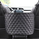 Car Storage Net Pocket Between Two Seats Storage Bag Universal Car Screen Suspension Car Storage(Black)