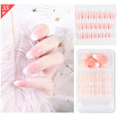 5 Sets Wear Nail Art Christmas Ballet Fake Nails Finished Product Removable Wear Nail(F741-35)
