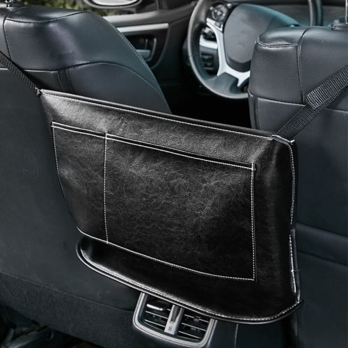 Car Seat Storage Net Pocket Car Storage Bag Multi-Function Suspended Storage Bag, Colour: Simple Black White Line