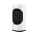 Home Office Can Shake Head Heater Desktop Mini Heater, EU Plug(Pearl White )