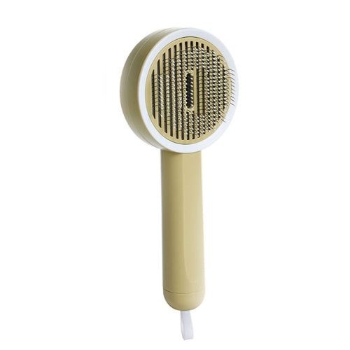 UV Sterilization Cat Combing Brush Dog Hair Cleaner Pet Supplies(Yellow)