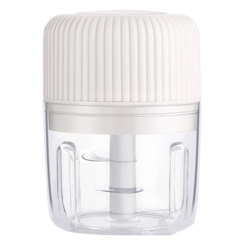 Household Vegetable Cutting Electric USB Garlic Masher Baby Mini Cooking Machine Baby Food Supplement Machine, Style:250ml(White)