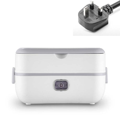 Lunch Box With Electric Heating And Heat Preservation Can Be Plugged In Barrel Office Worker Rice Cooker, Specifications:UK Plug, Style:Double-gut