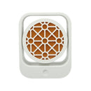 Square Can Swing Small Home Heater Office Desktop Portable Heater, CN Plug(Snow White)