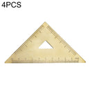 4 PCS Brass Retro Drawing Ruler Measuring Tools, Model: 0-10cm Isosceles Triangle Ruler