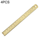 4 PCS Brass Retro Drawing Ruler Measuring Tools, Model: 0-15cm Ruler