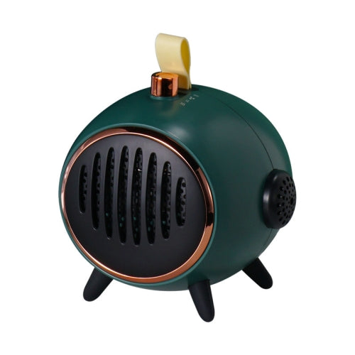 200W Mini Desktop Air Heater Plasma Purification Heater Little Sun,CN Plug(Dark Green)