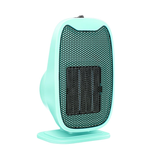 Home Small Heater Office Vertical Heater Student Dormitory Mini Silent Electric Heater, CN Plug(Green)