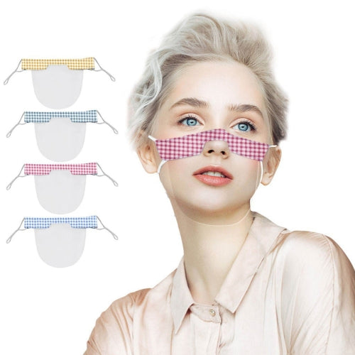 5 PCS Lip Language PVC Face Shield Transparent Life Shield, Random Color Delivery