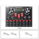 V8S Sound Card Mobile Phone Computer Anchor Live K Song Recording Microphone, Specification: English Version