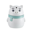 2 PCS Household Cartoon Pig Shape Portable Automatic Pressing Toothpick Box(Blue)