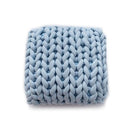 Handmade Knitted Pillow Sofa Car Cushion, Size: 35 x 35 CM(Washed Blue)