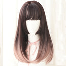 Wig Female Realistic Chemical Fiber Wig High Temperature Silk Headgear, Colour: Gradient Thin Vine