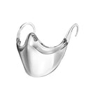 2 PCS Color Transparent PC Face-Shielding Anti-Fog Anti-Splash Anti-Virus Dustproof Isolating Face Shield, Size: Free Size(Gray)
