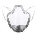2 PCS PC Shield Isolation Anti-Fog Anti-Splash Protective Lip Language Face Shield, Size: Free Size(Gray)