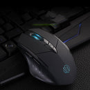 Inphic PW1 Game Mute Macro Definition Illuminated Wired Mouse, Cable Length: 1.5m(Black Game Version)