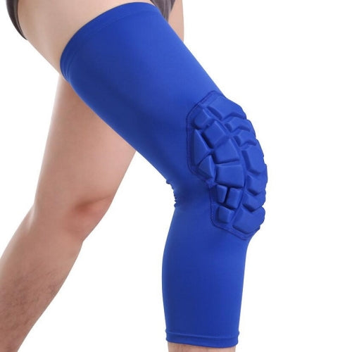 Hot Pressed Honeycomb Knee Pads Basketball Climbing Sports Knee Pads Protective Gear, Specification: S (Blue)