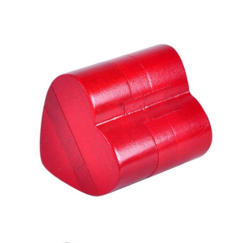 Adult Wooden Intelligence Toys Classical Toys Luban Lock, Colour: Red Heart Lock