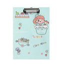 5 PCS A4 Paper Board Clip File Test Paper Plywood Office Supplies Writing Board(Blue Succulent)