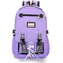 Sports and Leisure USB Charging Anti-Theft Backpack(Purple)