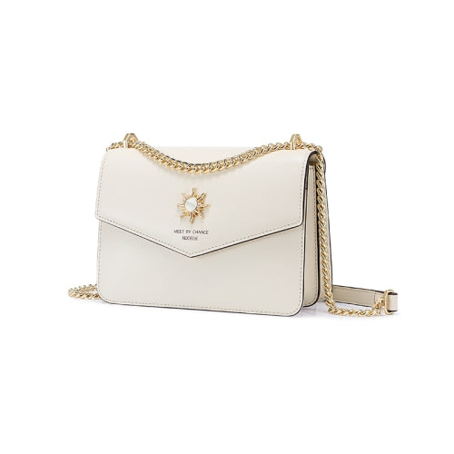 NUCELLE Ladies Large Capacity Bucket Bag Shoulder Casual Messenger Bag(Milky White)