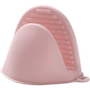 6 PCS Thick Silicone Anti-Scald Gloves Kitchen Heat Insulation Take Plate Tongs Baking Oven Insulation Cover(Pink)