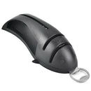 Multi-Function Fish Shape Knife Sharpener Tool Holder Diamond Tungsten Steel Knife Sharpener(Black)