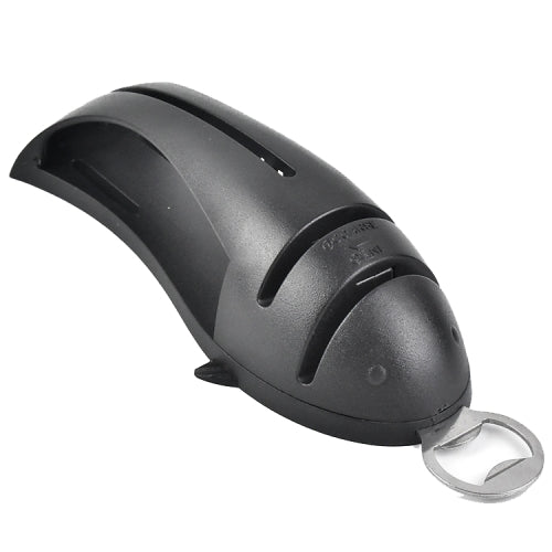 Multi-Function Fish Shape Knife Sharpener Tool Holder Diamond Tungsten Steel Knife Sharpener(Black)