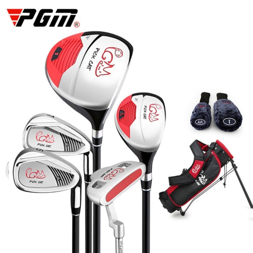 PGM JRTG007 8 in 1 Children Golf Clubs Full Set Of Beginner Clubs Off-Site Clubs Set, Suitable Age: 6-8 Years Old (Black)